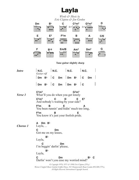 layla chords|easy chords to layla.